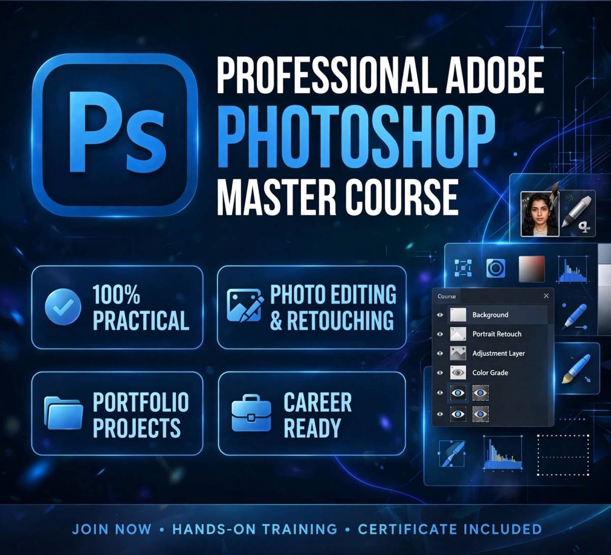 PROFESSIONAL ADOBE PHOTOSHOP MASTER COURSE